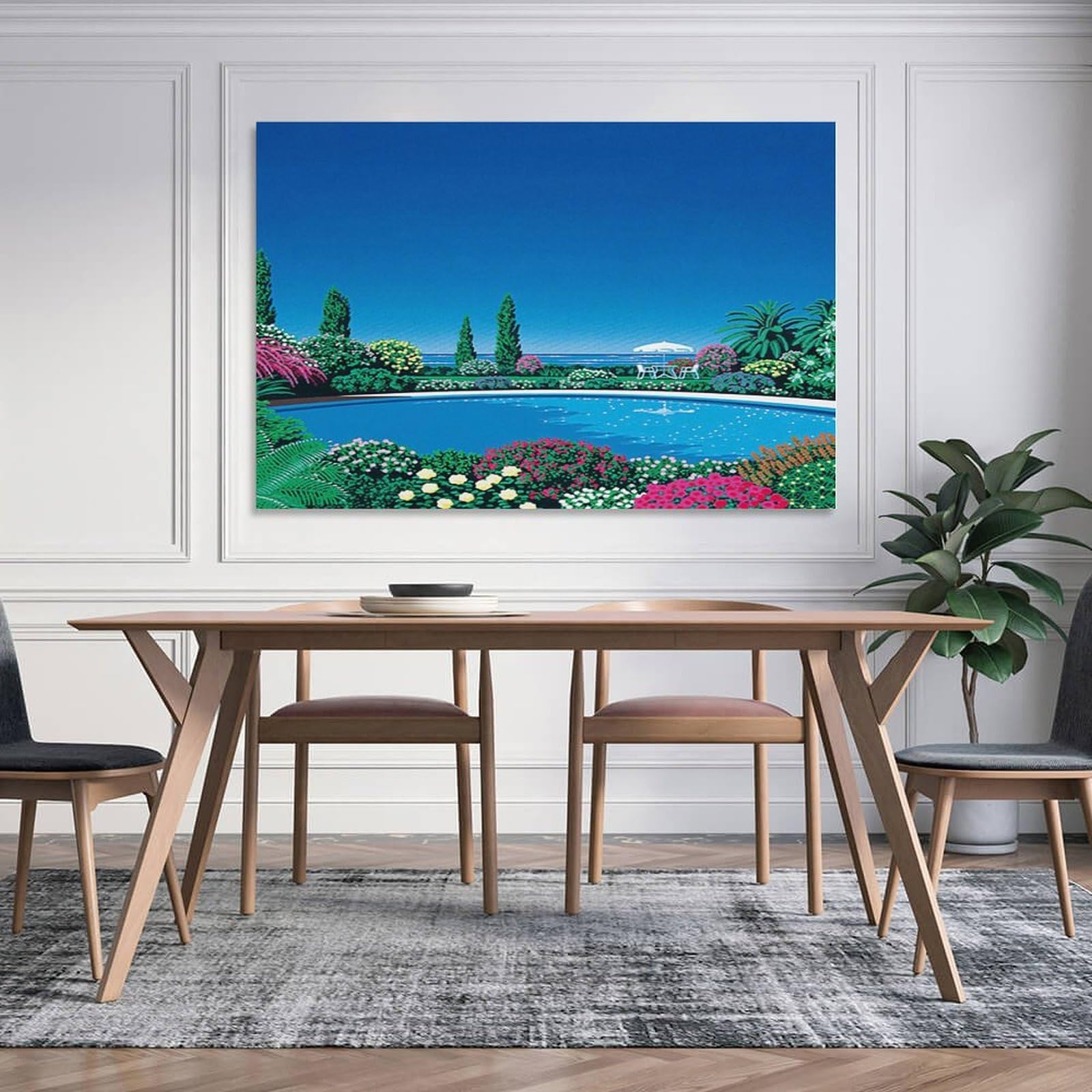 Amazon.co.jp: Hiroshi Nagai 永井 博 イラスト有名なカラースタイルの
